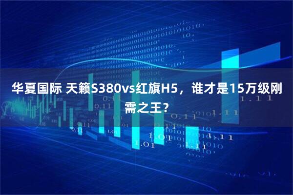 华夏国际 天籁S380vs红旗H5，谁才是15万级刚需之王？